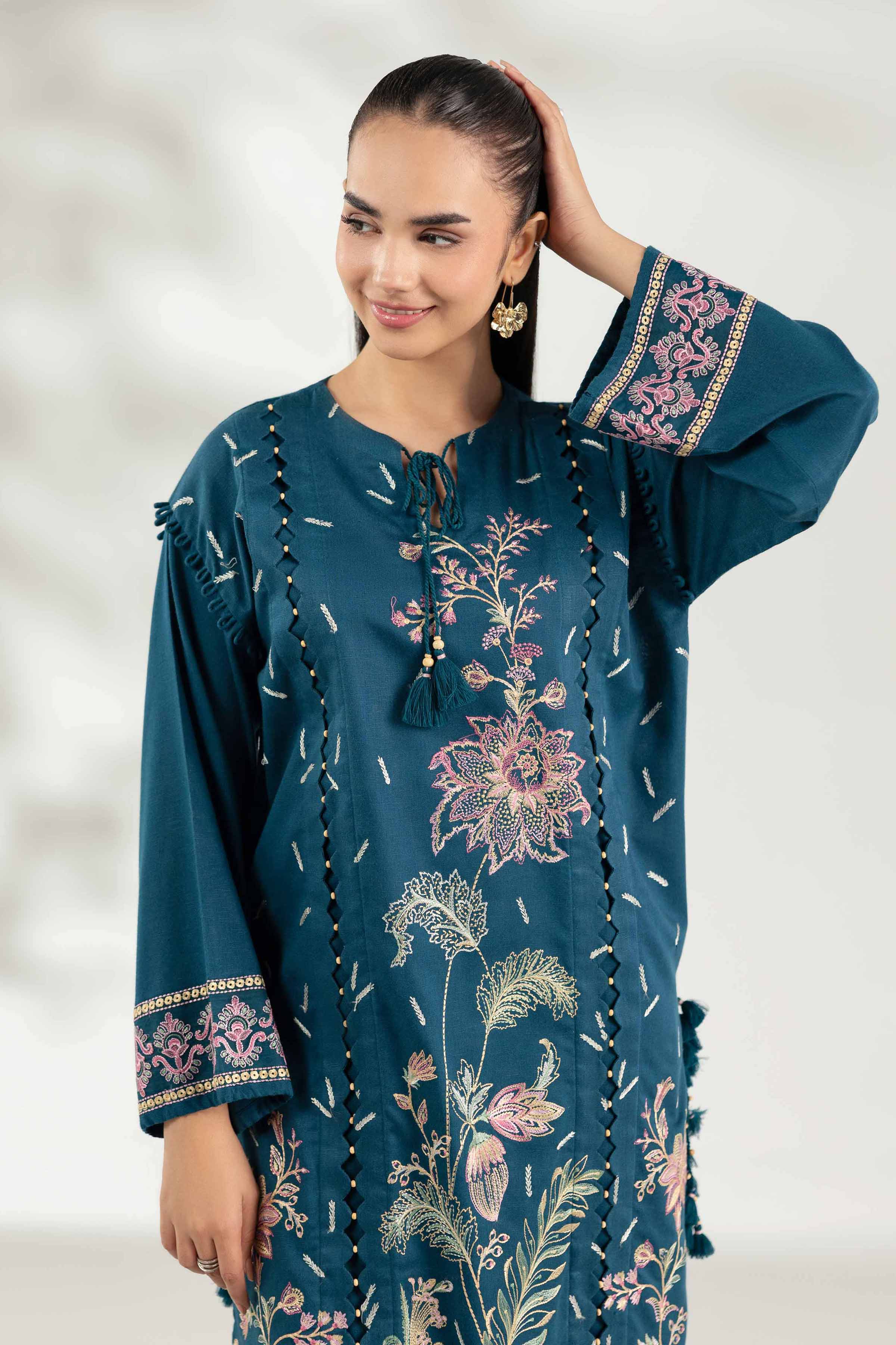 2 Piece - Embroidered Suit - 42502807 for Women - Unstitched Collection | Nishat | Shop Online