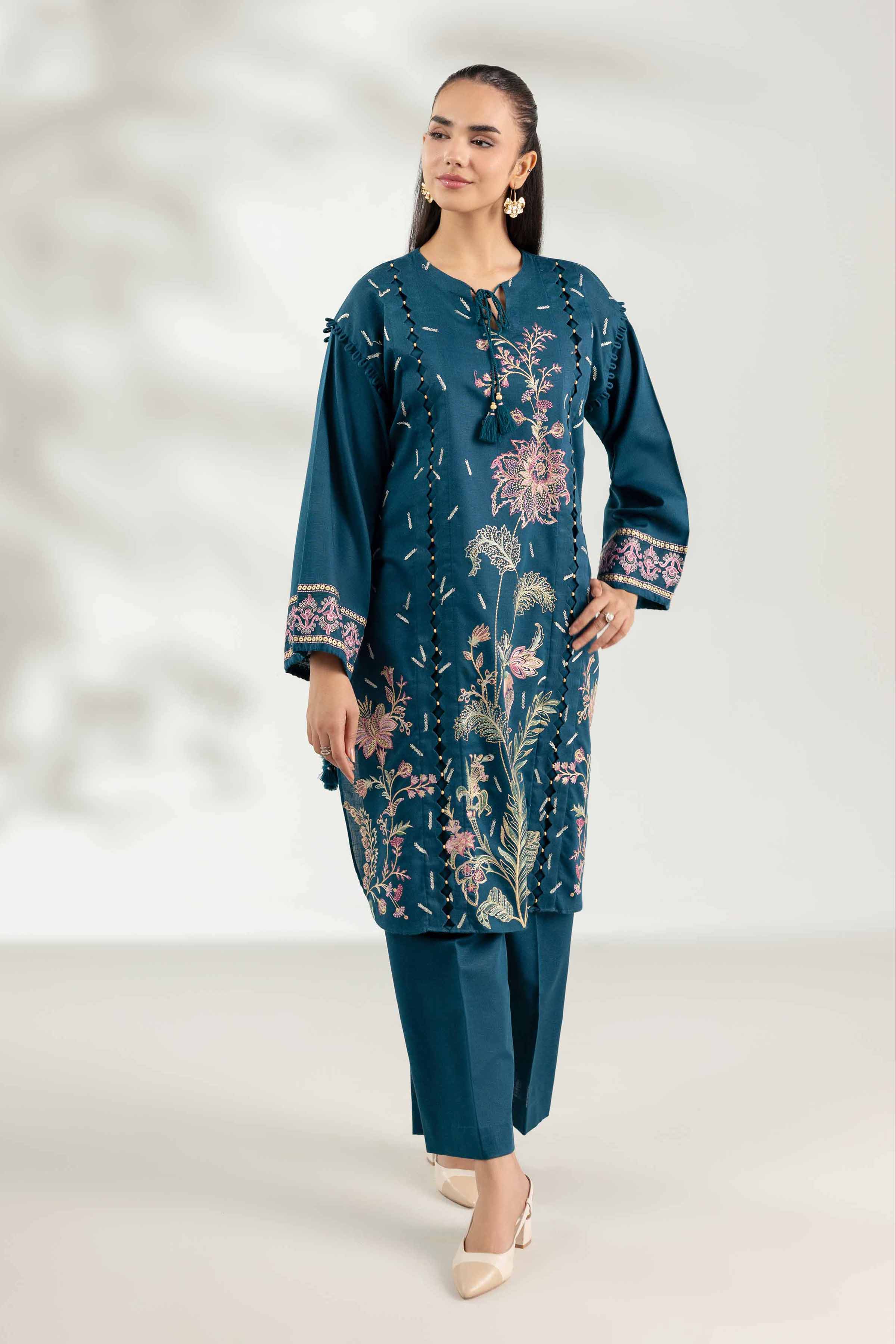 2 Piece - Embroidered Suit - 42502807 for Women - Unstitched Collection | Nishat | Shop Online