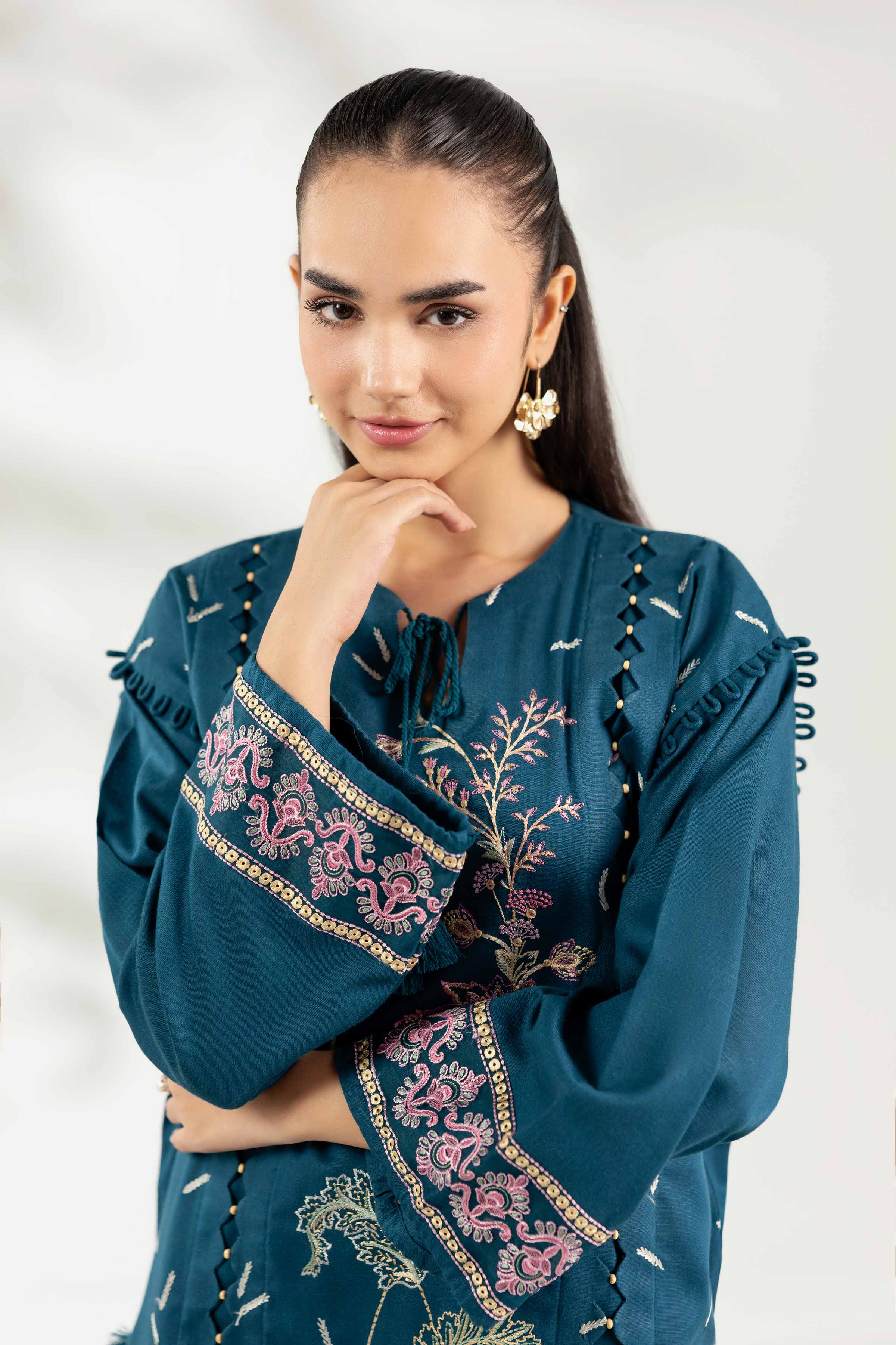 2 Piece - Embroidered Suit - 42502807 for Women - Unstitched Collection | Nishat | Shop Online
