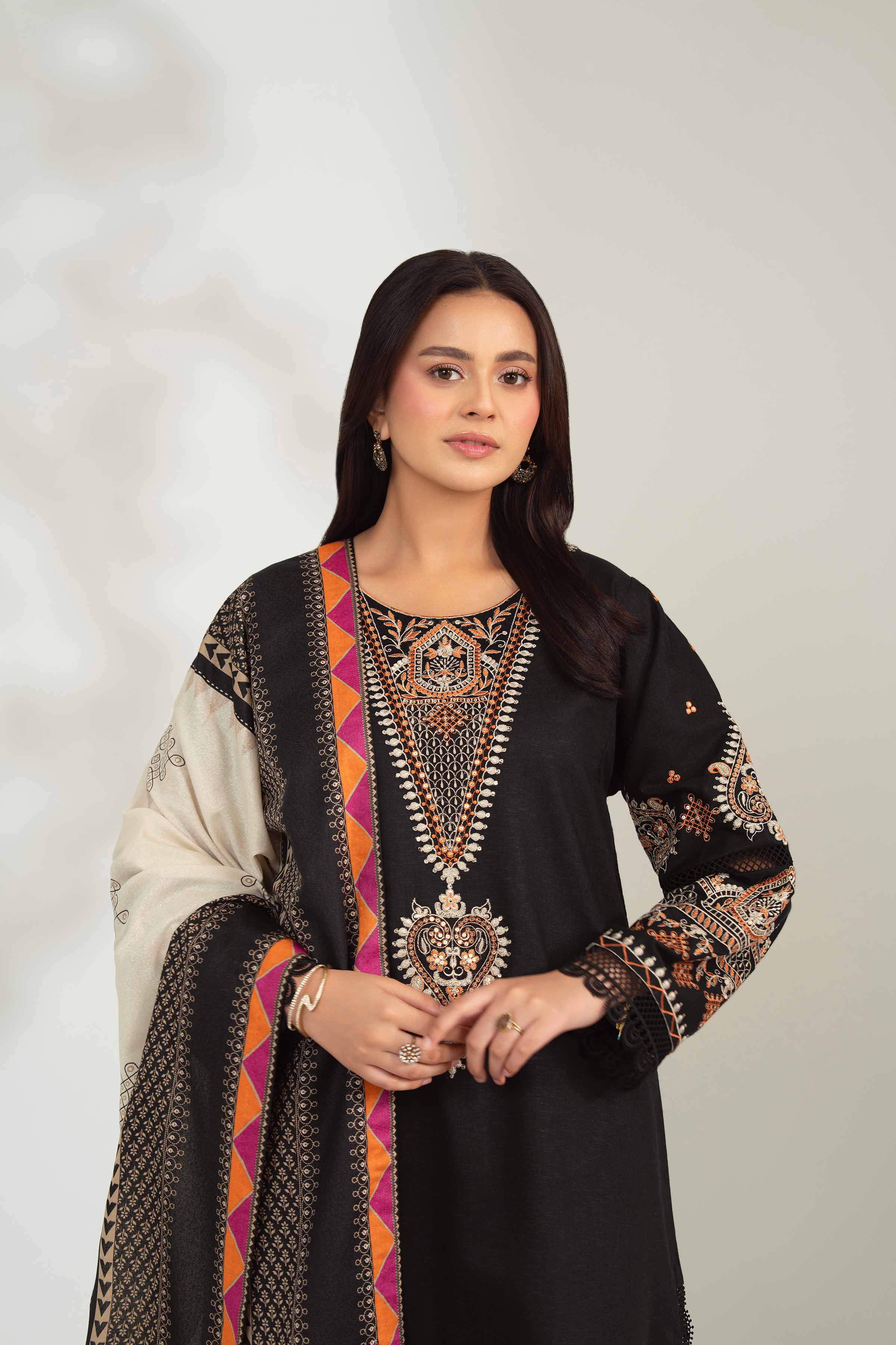 3 Piece - Printed Embroidered Suit - 42502958 for Women - Unstitched Collection | Nishat | Shop Online
