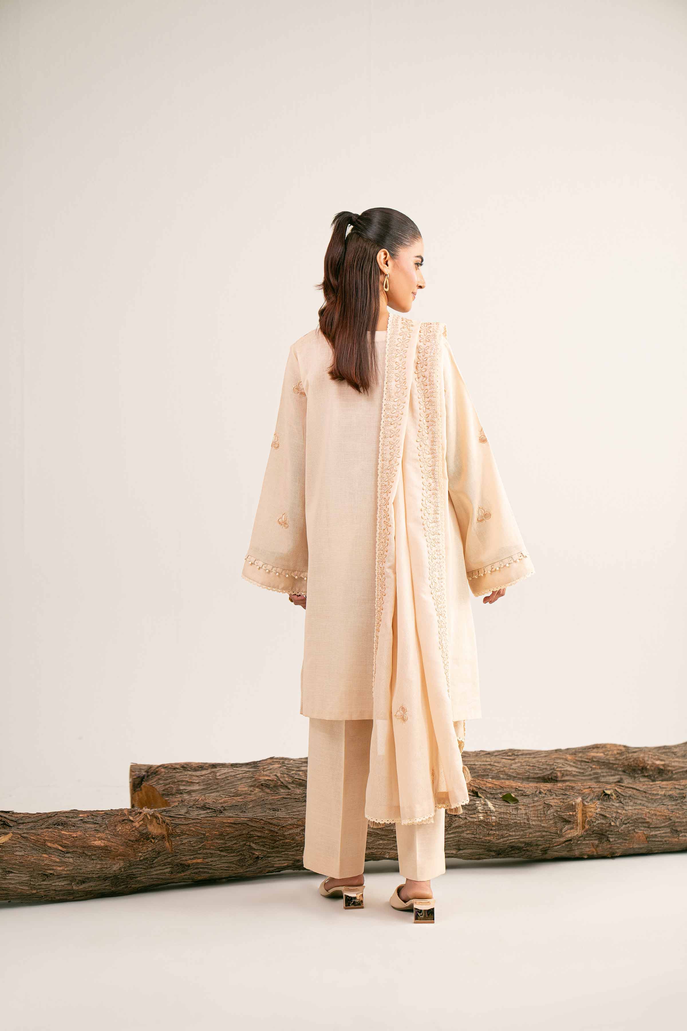 3 Piece - Embroidered Suit - 42503501 for Women - Unstitched Collection | Nishat | Shop Online