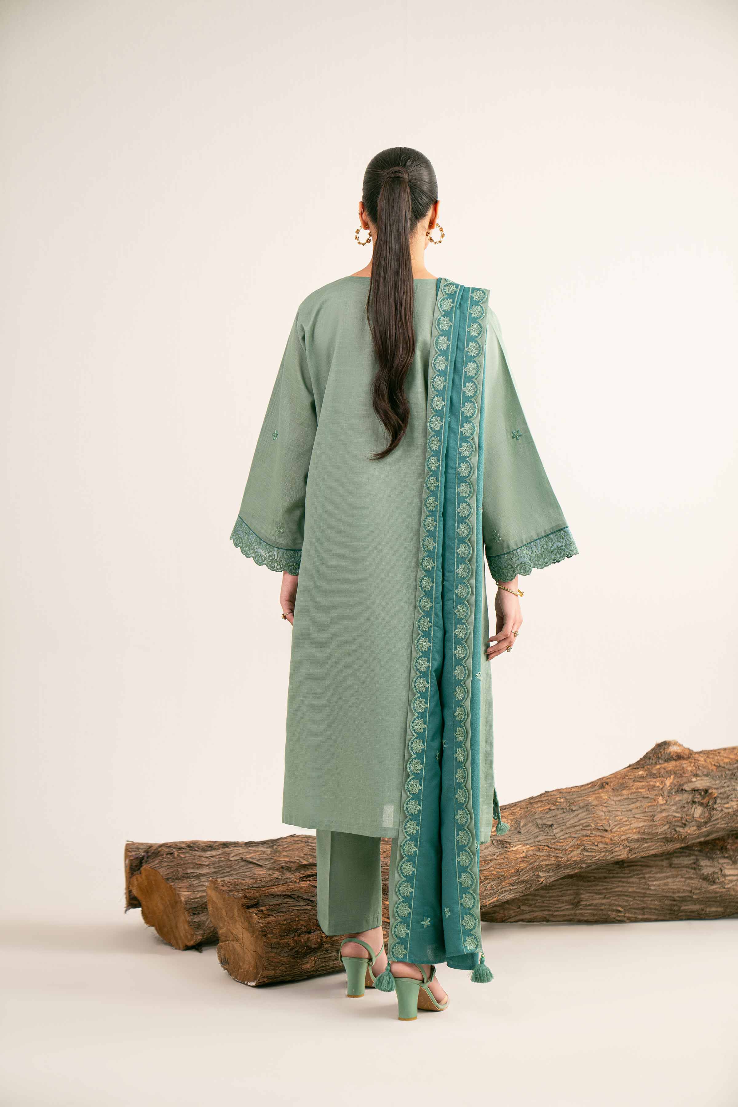 3 Piece - Embroidered Suit - 42503504 for Women - Unstitched Collection | Nishat | Shop Online